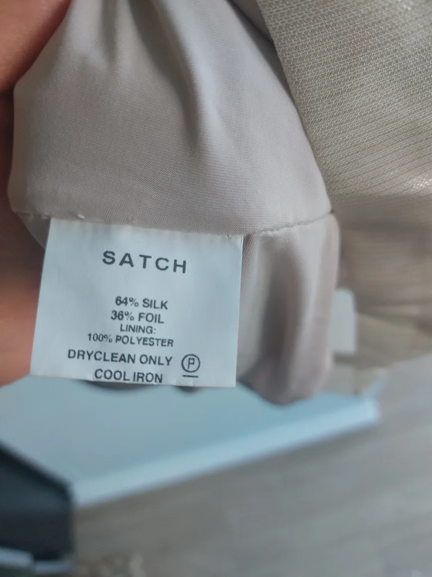 Last chance- Satch Champagne Silk Blend Sleeveless Top image indicator(2)