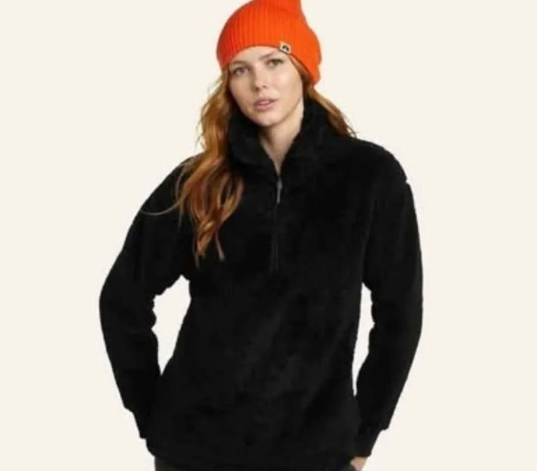 Eddie Bauers Quest Plush 1/4-Zip Fleece (BLACK) thumbnail