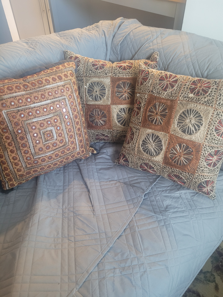 Decorative Accent Pillows, Set of 3