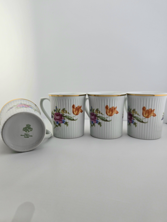 Vintage Floral Mugs - Set of 4 - photo 3