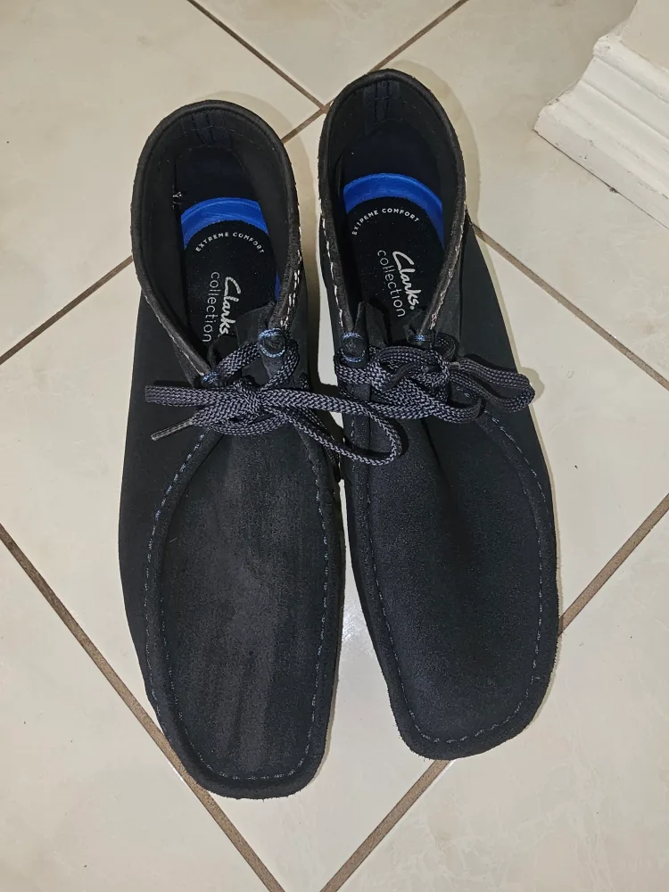 Clarks Collection Navy Blue Shoes thumbnail