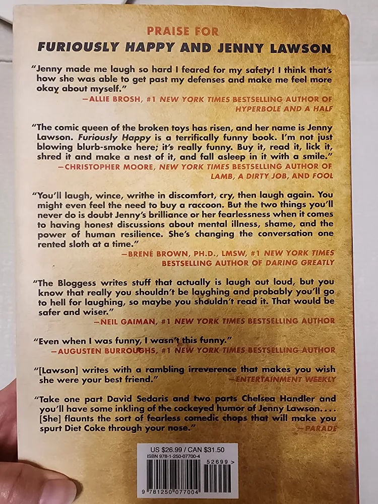 Furiously Happy by Jenny Lawson - Hard Cover image indicator(2)