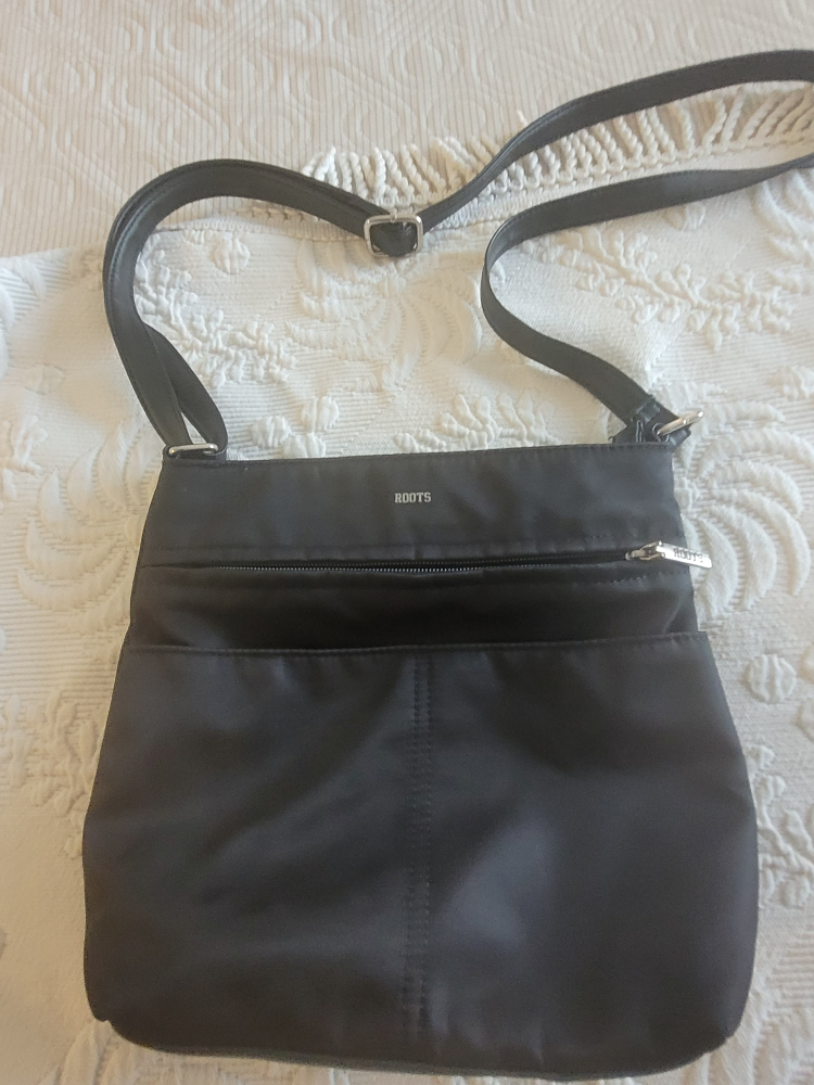 Roots Black Crossbody Bag