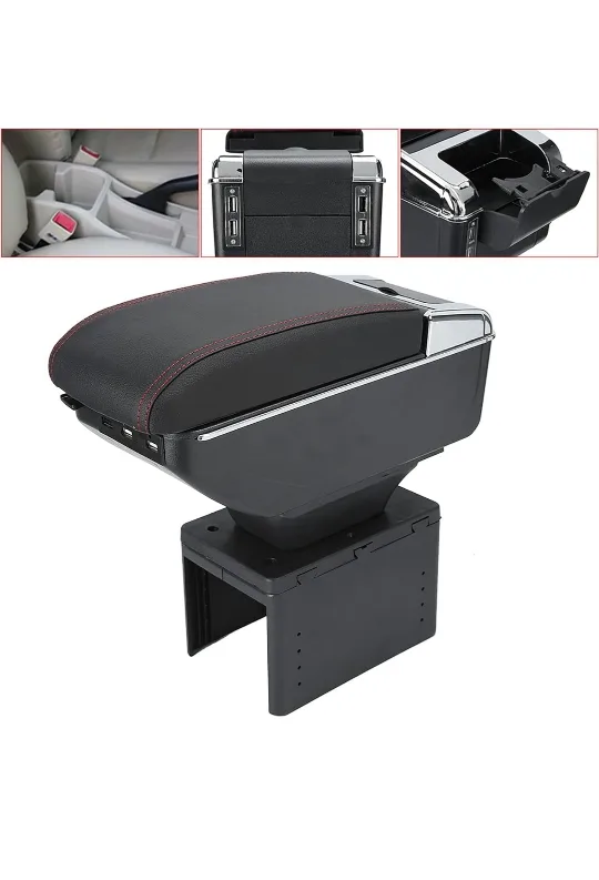 Aramox Car Center Console Armrest - USB Interface image indicator(2)