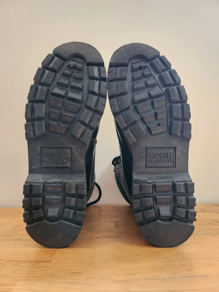 Work Master Black Leather Work Boots - Size 10 image indicator(6)