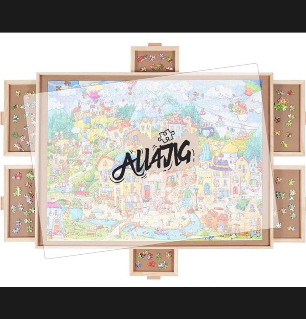 ALL4JIG 1500 Pieces Rotating Puzzle Board with 6 Drawer - photo 2