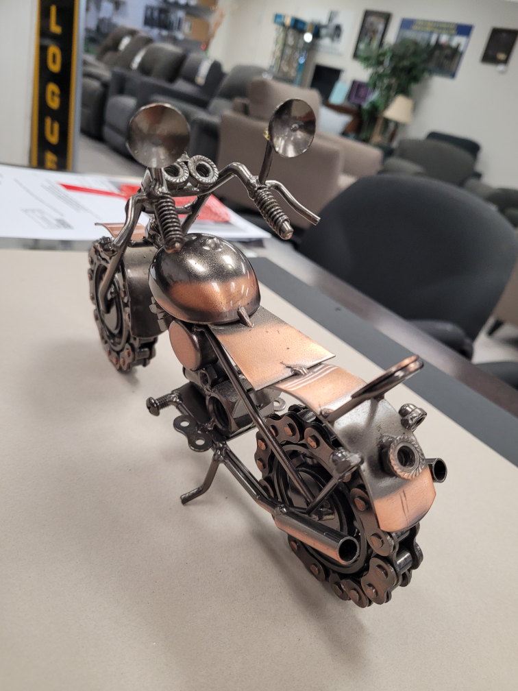 Metal Motorcycle Sculpture - Decorative Piece - photo 3