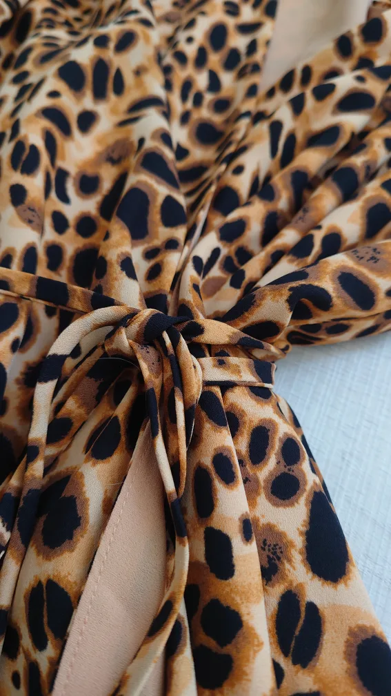 Babaton Leopard Print Dress - Size XS image indicator(3)