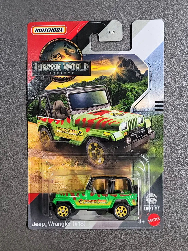 Matchbox Jurassic World Jeep Wrangler (#18) thumbnail