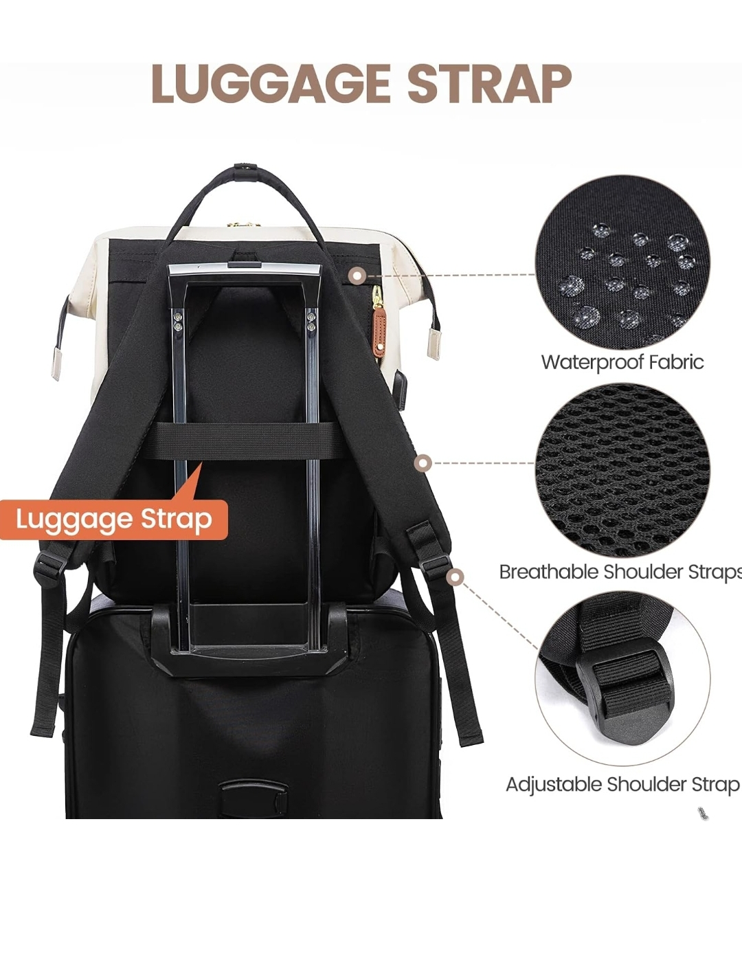 LOVEVOOK Laptop Backpack for Women - photo 5
