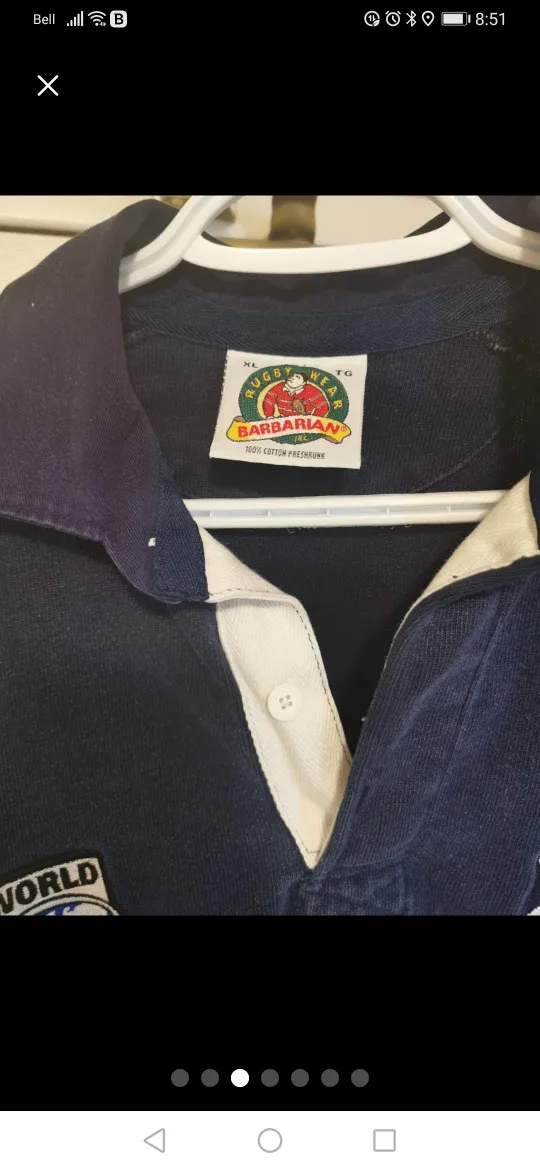 Barbarian Rugby Wear XL Long Sleeve Shirt image indicator(4)