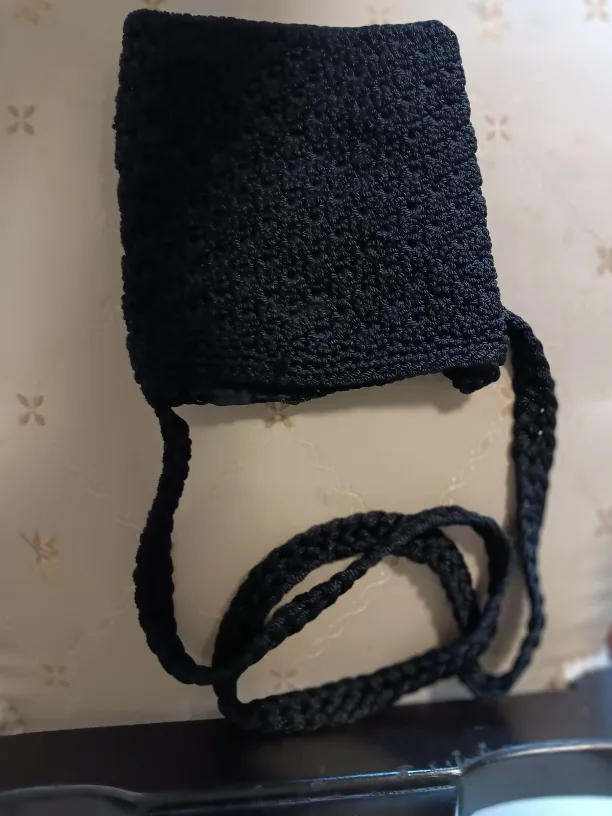 Black Crochet Shoulder Bag thumbnail