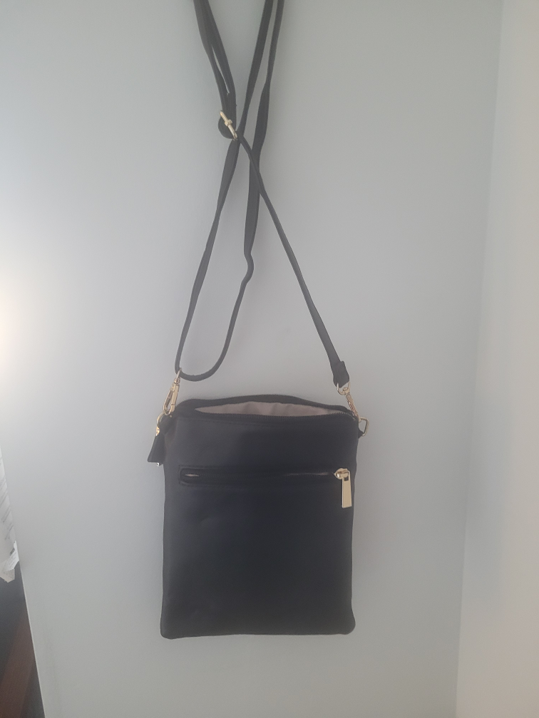 Black Quilted Crossbody Bag - photo 2