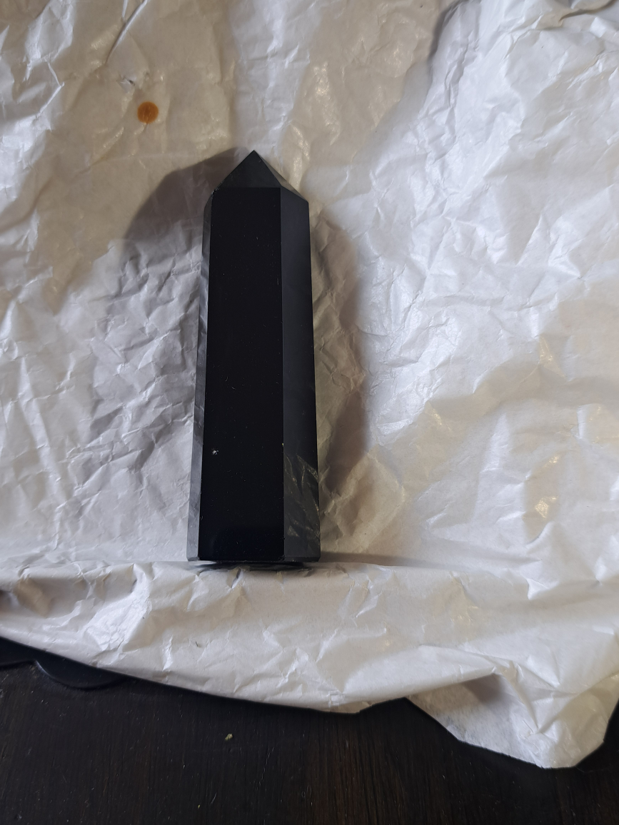 Black Obsidian Tower Crystal - photo 2