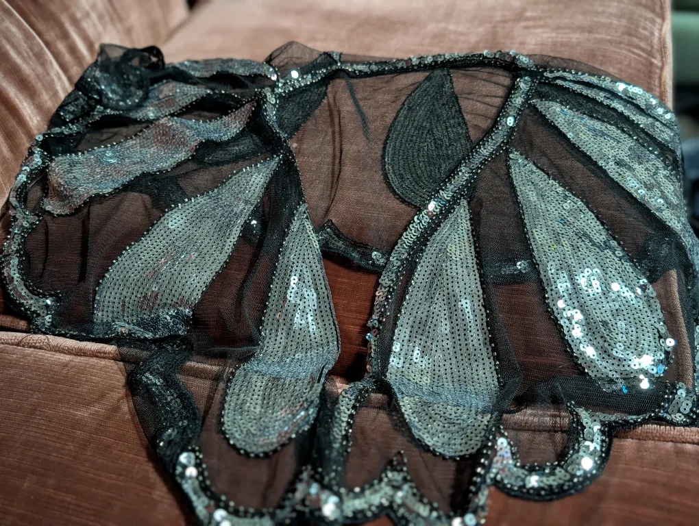 Sequin Embellished Bolero Shrug - Black thumbnail