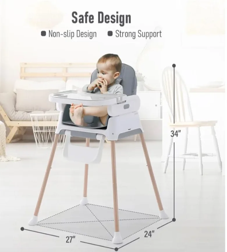 Costzon Baby High Chair 6-in-1 Convertible image indicator(2)