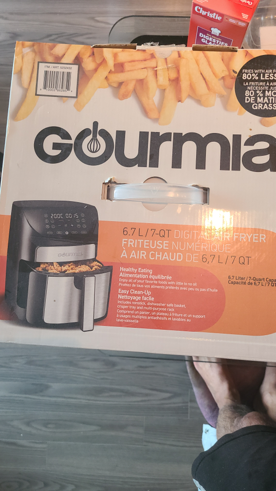 Gourmia 6.7L/7QT Digital Air Fryer - Like New - photo 2