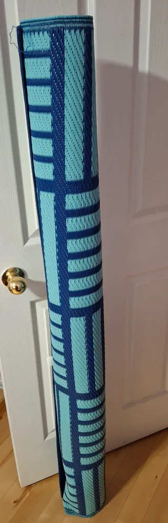 Blue Patterned Outdoor/Indoor Mat thumbnail