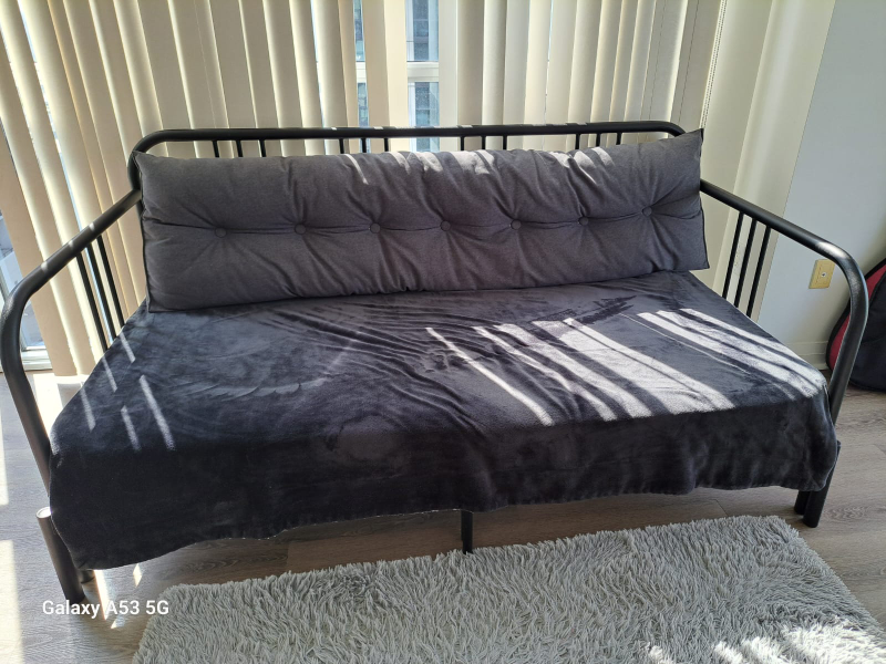 Grey Metal Frame Daybed- IKEA  almost new