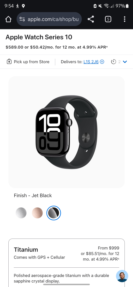 Apple Watch Series 10 - Jet Black - photo 2