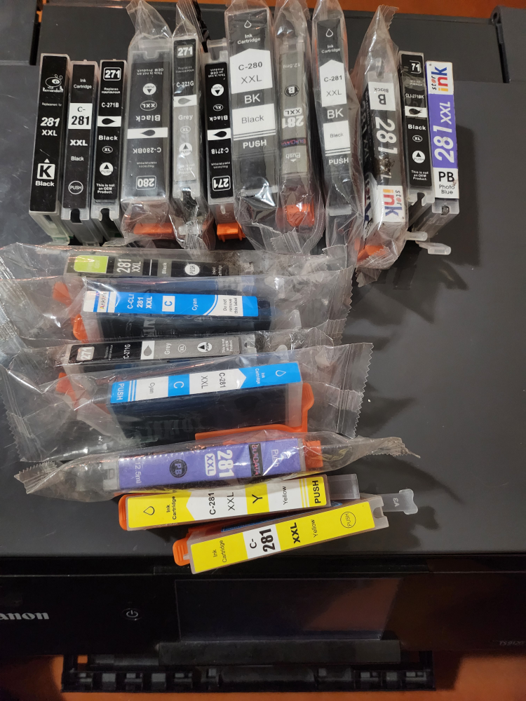 Canon PIXMA TS9120 Printer – for parts + 17 New Cartridges! - photo 3