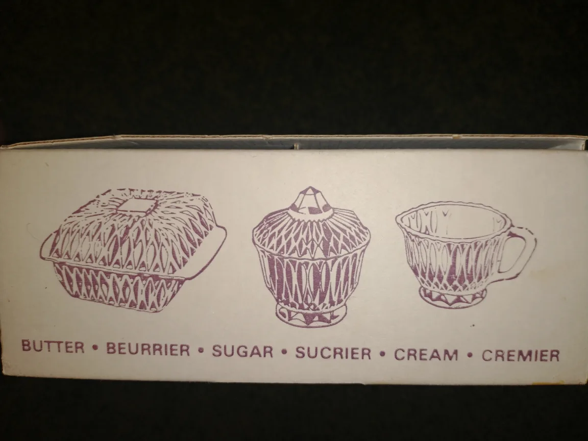 Vintage 5 Piece Classic Table Set (sugar, butter, cream set) image indicator(3)