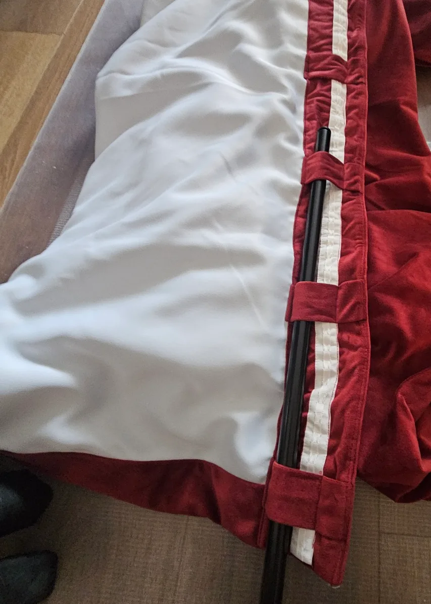 Burgundy Velvet Curtains, Lined image indicator(3)