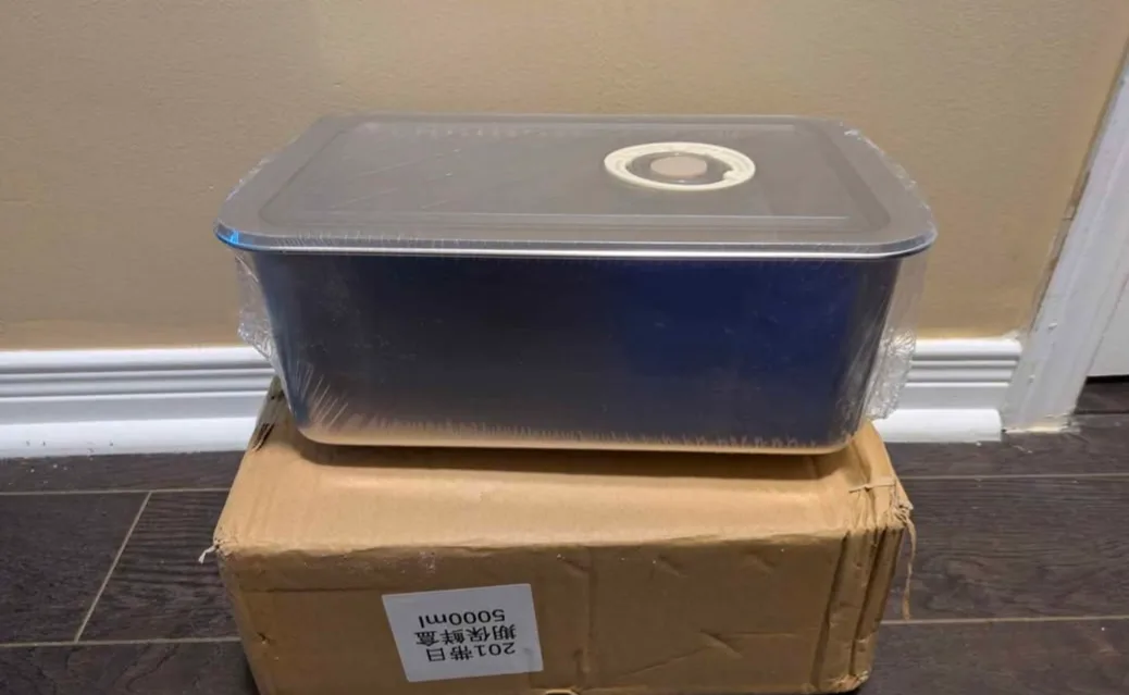 brand new 5 liter Stainless Steel  airtight Food Container image indicator(7)