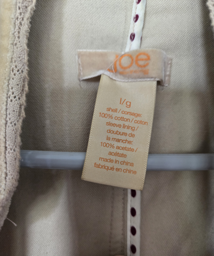 Joe Fresh Velvet Jacket - Size L - photo 5