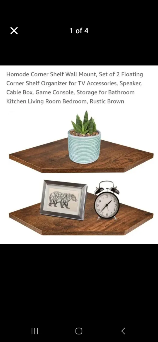 set of 2 corner shelves*new* thumbnail