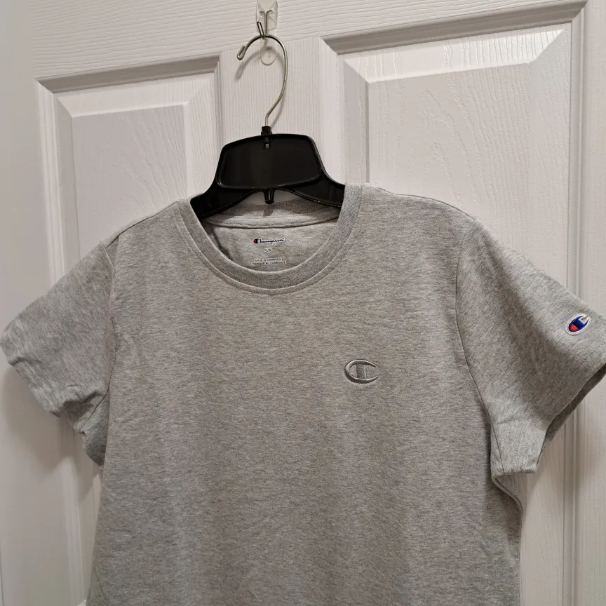 Champion T shirt Dress Grey Short Sleeved Size Small image indicator(3)