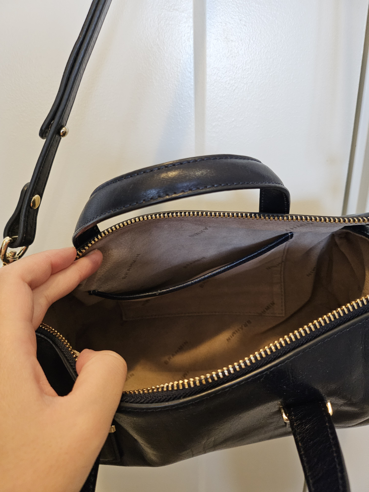 Brahmin Black/Navy Leather Satchel - photo 3