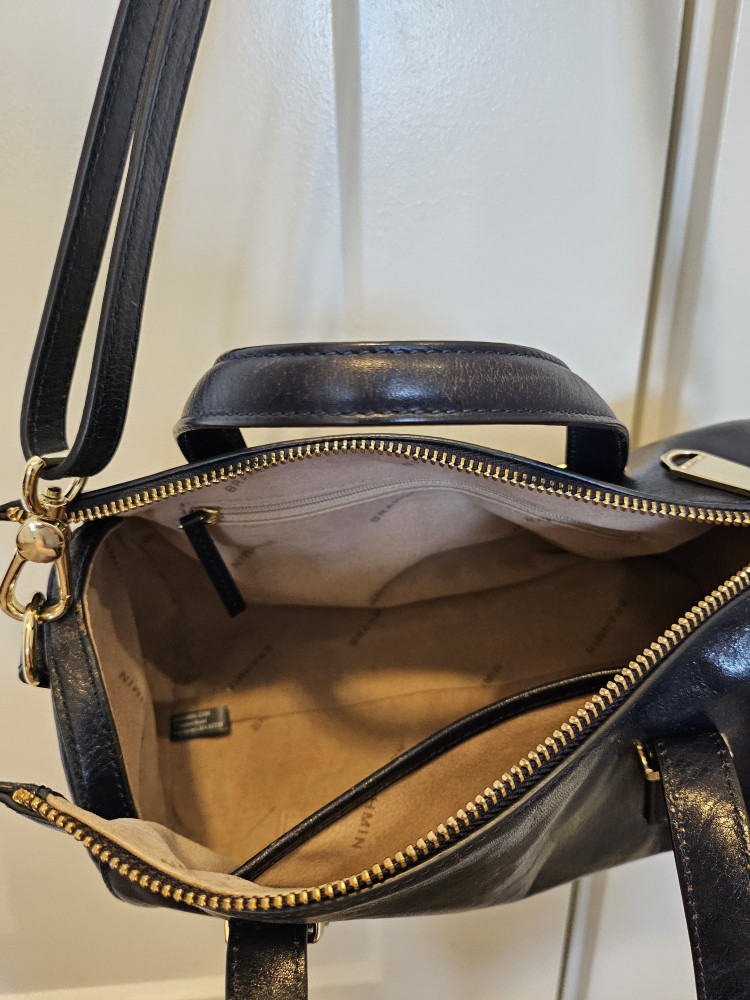 Brahmin Black/Navy Leather Satchel - photo 4