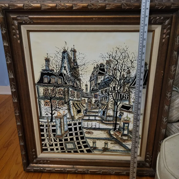 Framed Art: Paris Street Scene 33 x 27 thumbnail