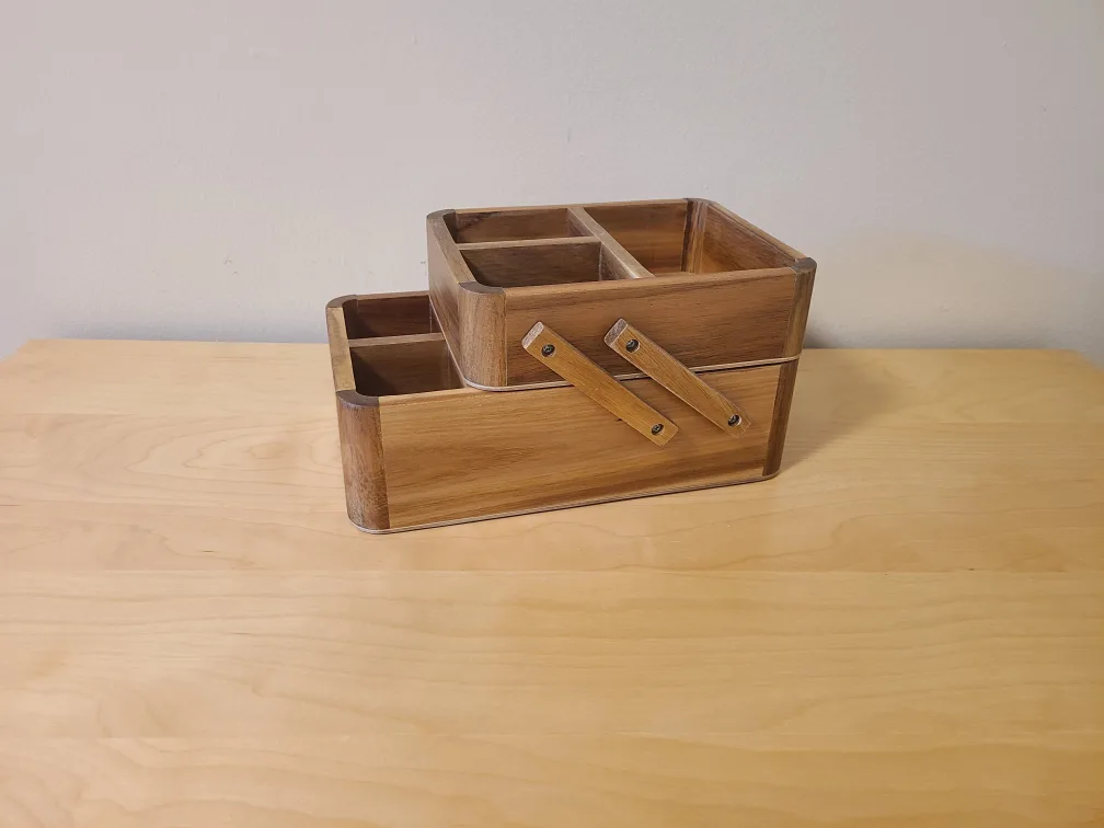 Wooden Sewing Box Organizer thumbnail