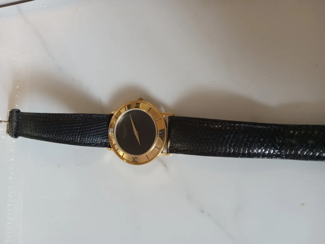 Accutron Quartz Gold & Black Watch image indicator(4)