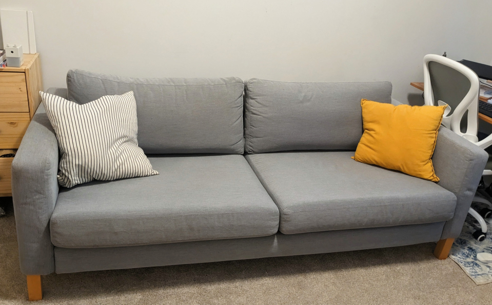 Blue 3-Seater Couch - photo 3