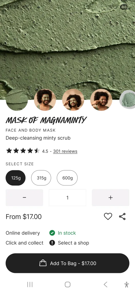 Lush Mask of Magnaminty 125g thumbnail