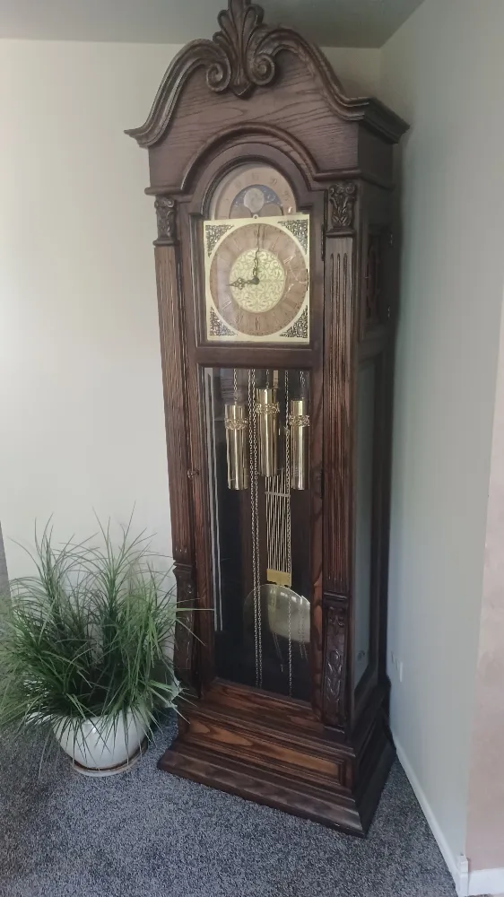 Grandfather CLOCK 79 MOLYNEUX* West Germany OAK*   Must See thumbnail