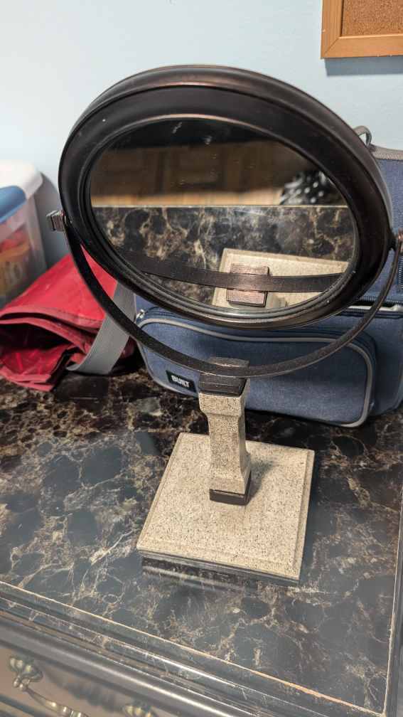 Tabletop Vanity Mirror - Round, Adjustable - photo 4