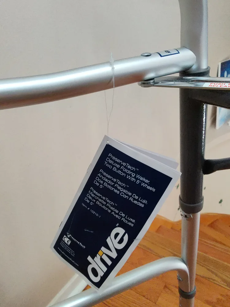 Drive Medical 2-Button Folding Walker image indicator(4)