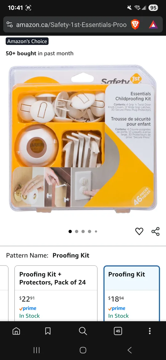 Safety 1st Essentials Childproofing Kit (46 Pieces) 🧡 image indicator(4)