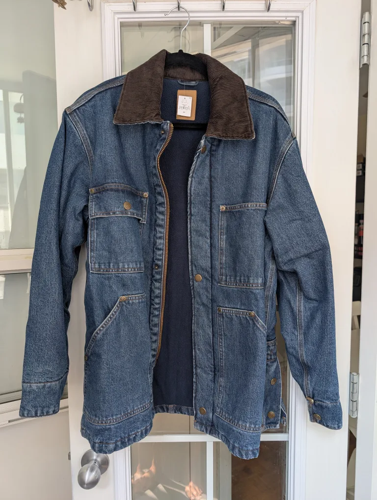 New - GAP Heavyweight Denim Chore Jacket - Size S thumbnail