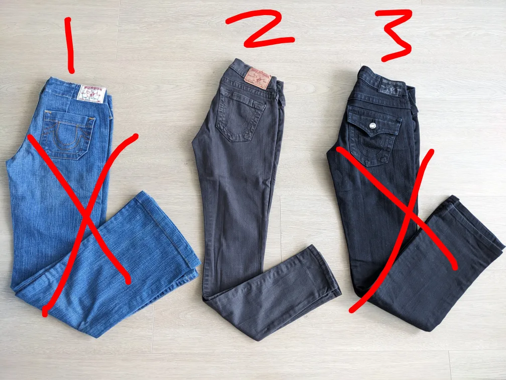 True Religion Jeans Bundle -  size 24 thumbnail