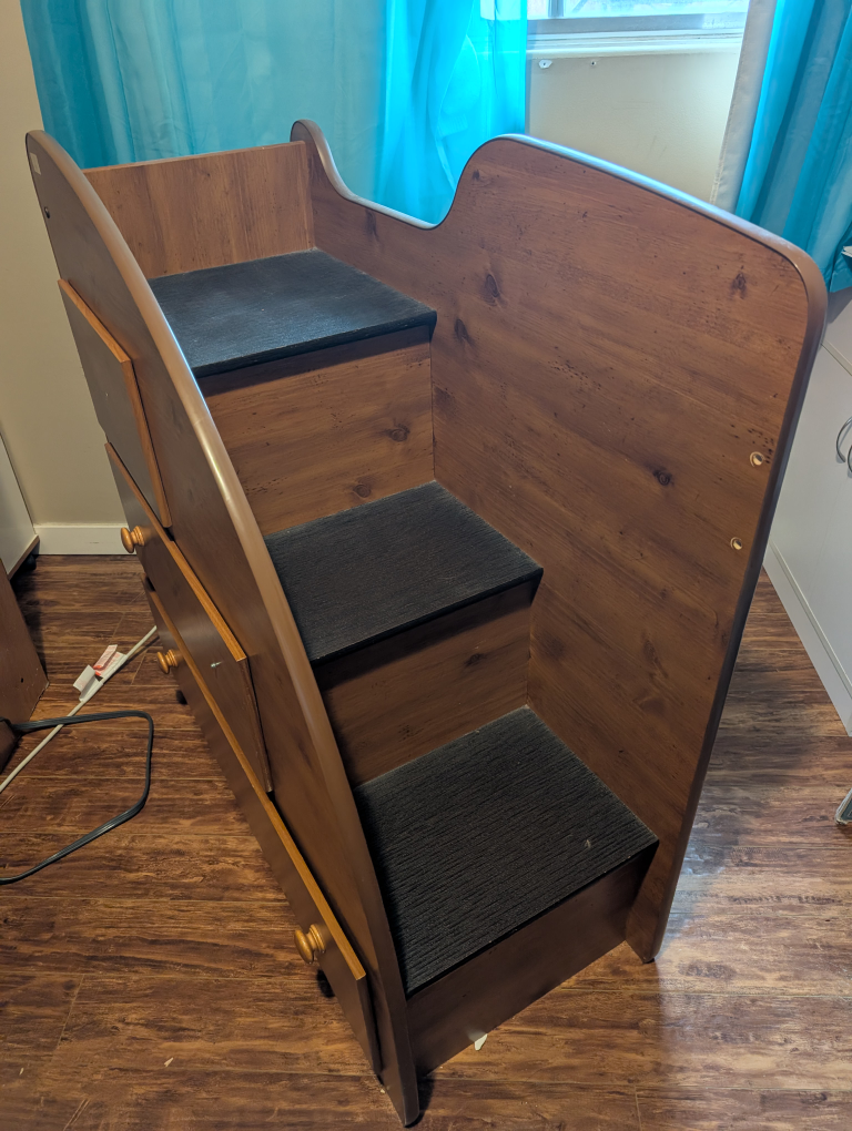 Wooden dresser and Stairs - photo 2