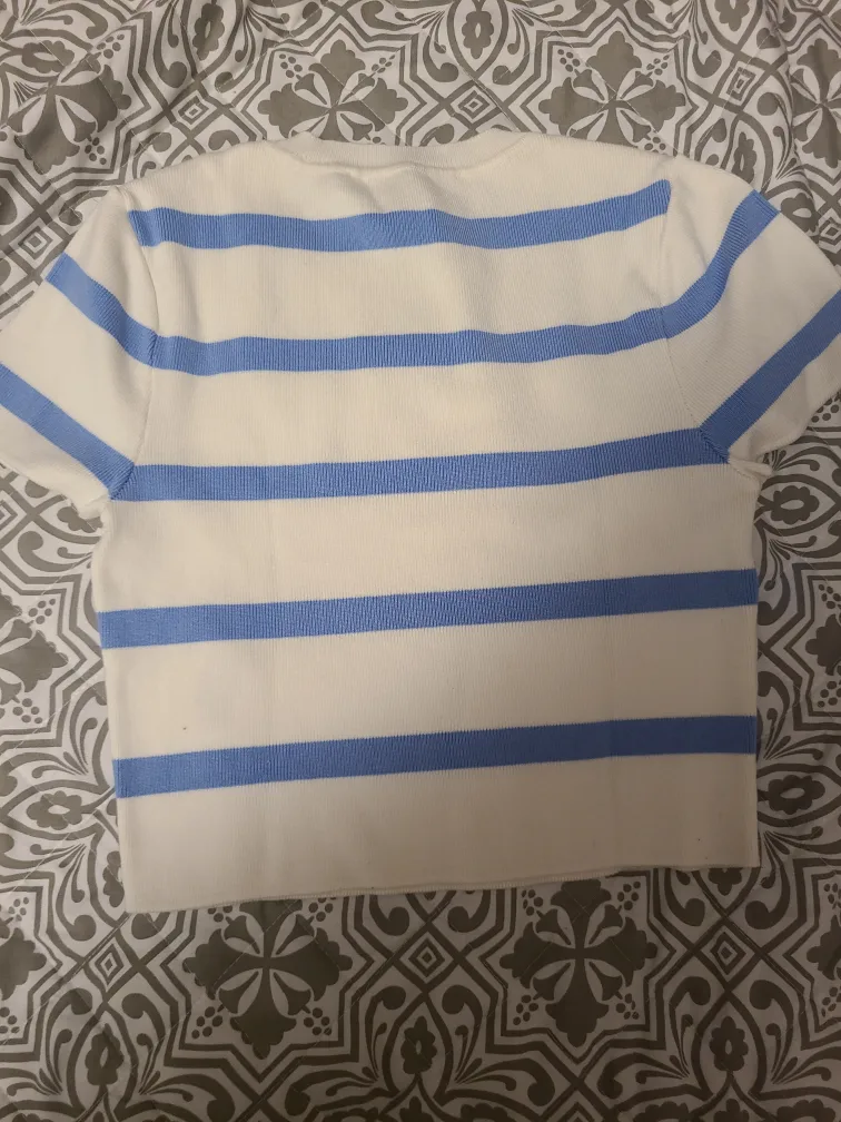 Zara Striped Knit Top - Size Small image indicator(2)