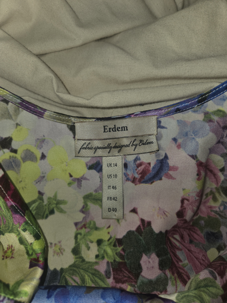 Erdem Floral Print Blouse - Size US 10 - photo 2