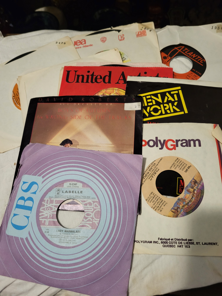 Vintage 45 RPM Record Collection