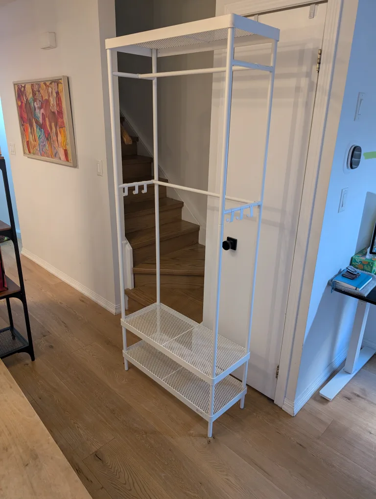 IKEA MACKAPÄR Clothes Rack, White thumbnail