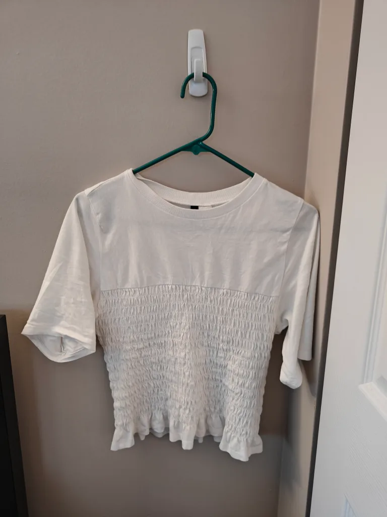 Plaid Mini Skirt with White Blouse Top Set 💖 image indicator(8)